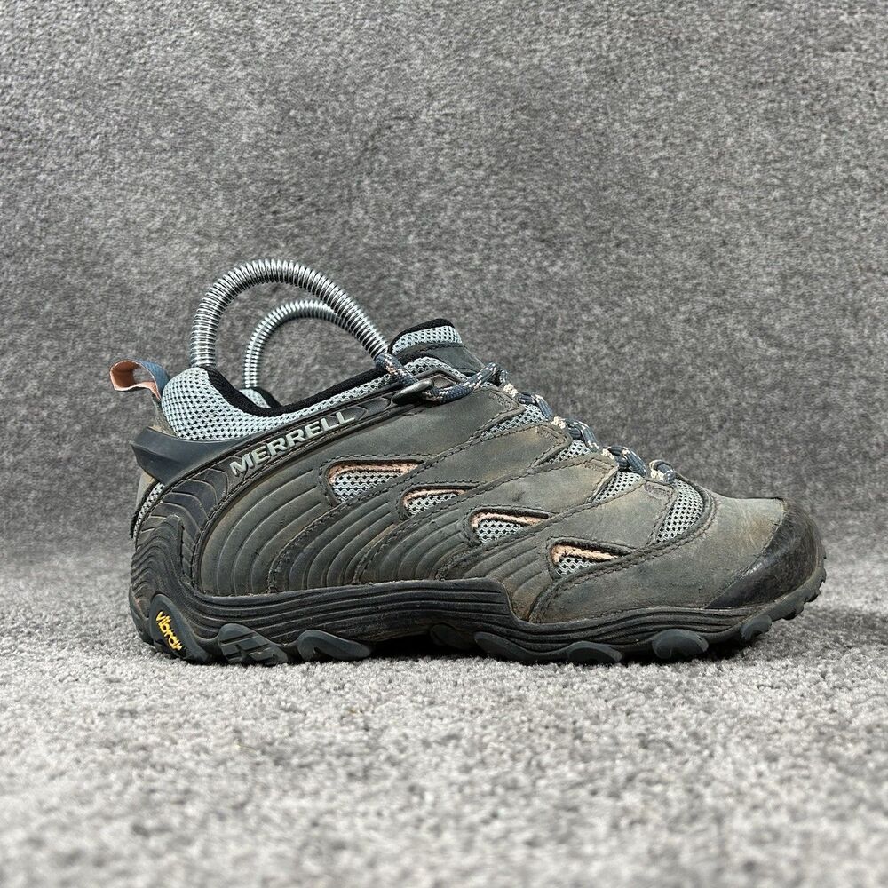 Merrell Chameleon 7 GoreTex Women’s Size 6 Gray Slate Hiking Trail Shoes Used